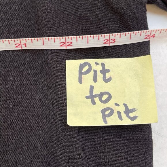 Daniel Rainn Blouse Womens 1X Top Purple Black Boho Whimsigoth Floral Western - Picture 8 of 10